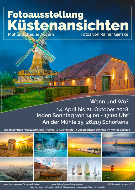 Meine erste Ausstellung: Bis Oktober 2018 in der Mühlenscheune Accum